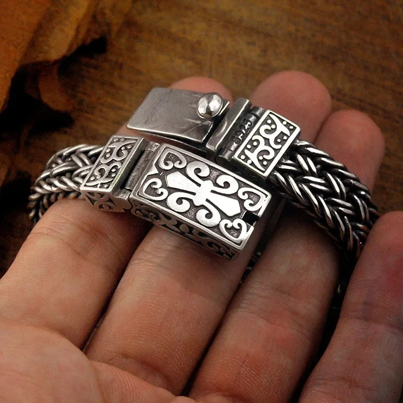 vintage 925 sterling silver men's bracelet