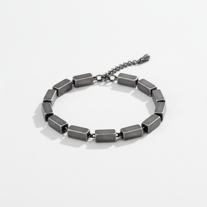 Geometric chain bracelet for men stainless steel minimalist link bracelet