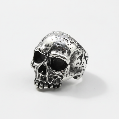 Gothic skull ring stainless steel biker statement ring