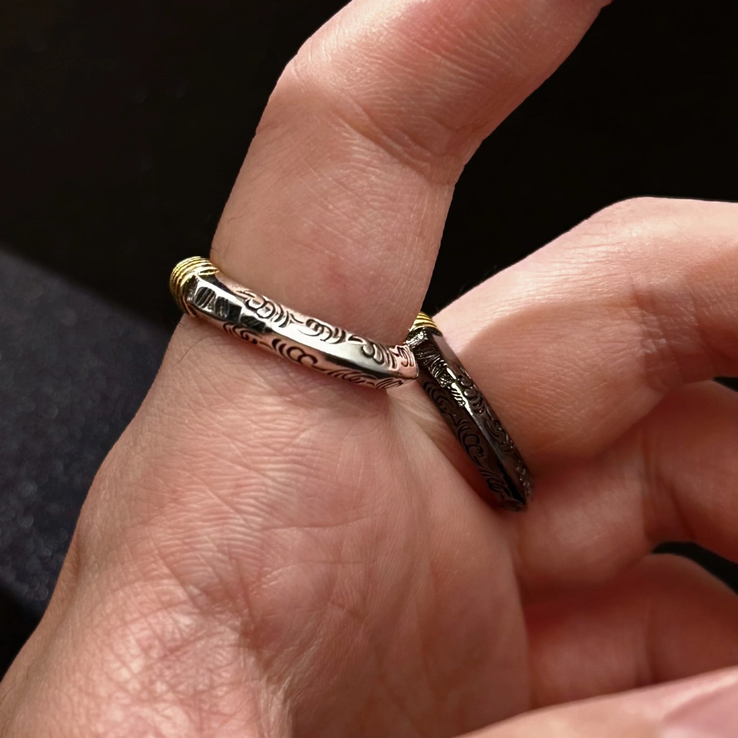 Heritage spearhead ring stainless steel artisan jewelry
