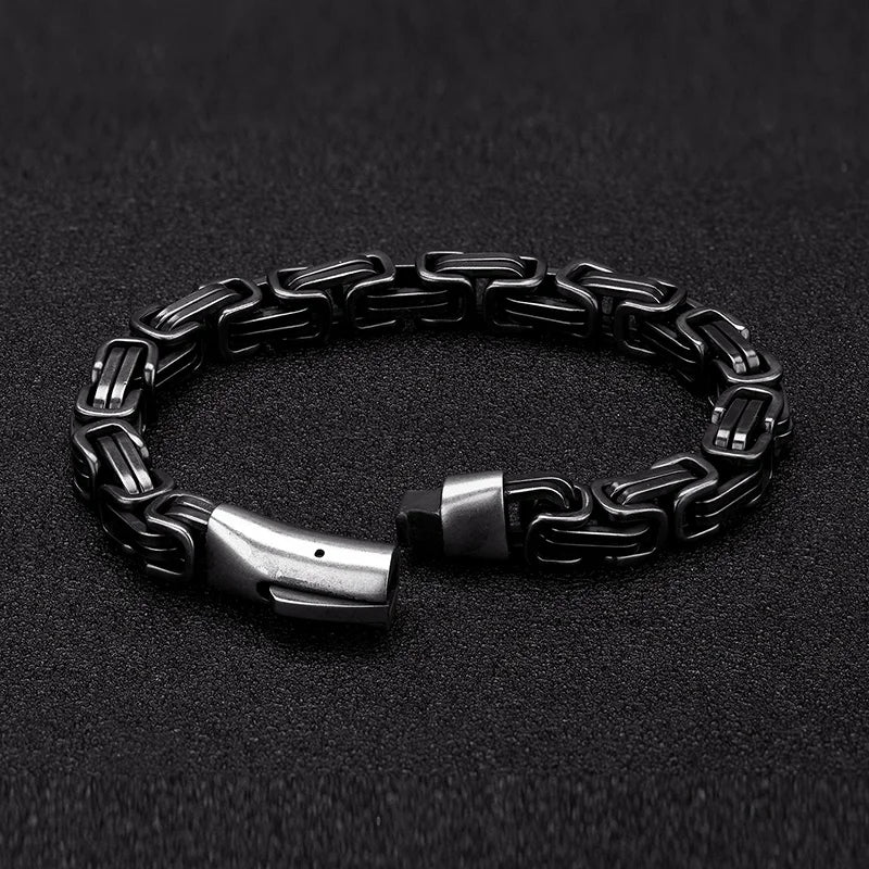 men's vintage byzantine chain link bracelet