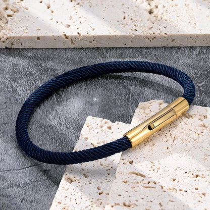 minimalist rope bracelet for men with braided cord
