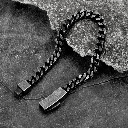 men's stainless steel Cuban chain bracelet