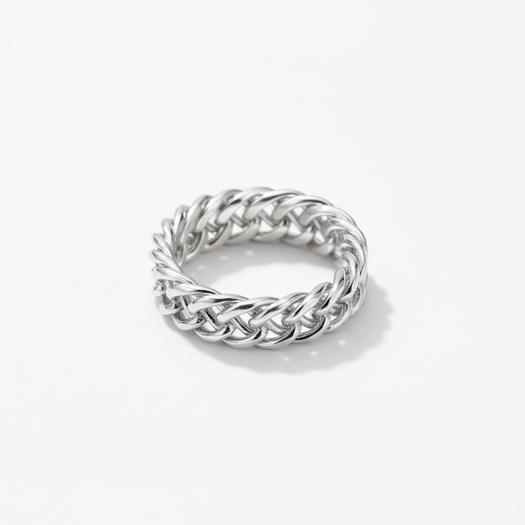 Miami Cuban link ring stainless steel chain band