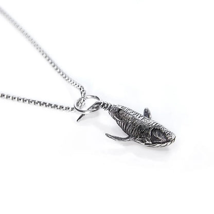 Vintage whale pendant necklace symbolizing the 52Hz whale story