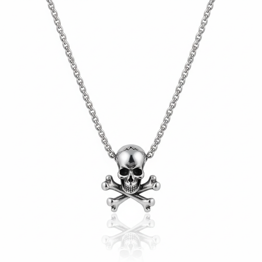 Skull pendant necklace made from stainless steel