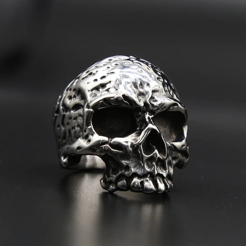 Skull ring for men stainless steel gothic jewelry