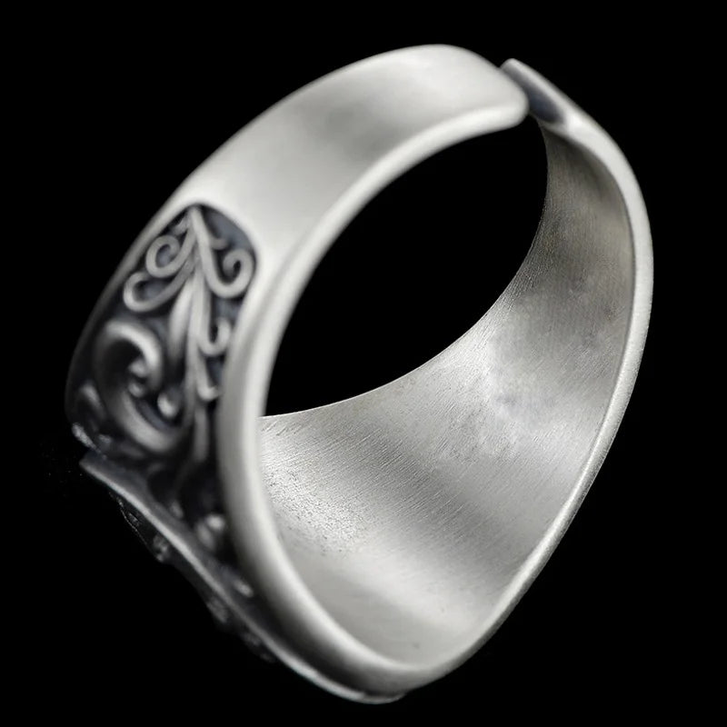 Stainless steel unicorn ring mythical creature statement jewelry