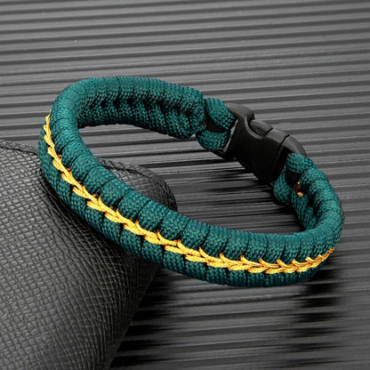 tactical paracord bracelet for men with durable buckle