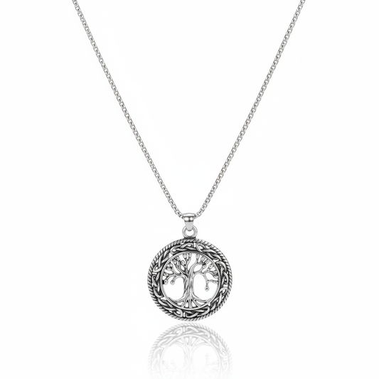 Tree of Life pendant necklace made from stainless steel