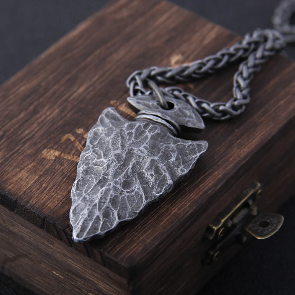 Helm of Awe rune necklace inspired by Norse mythology