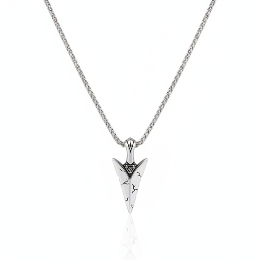 Viking spear pendant necklace made from stainless steel
