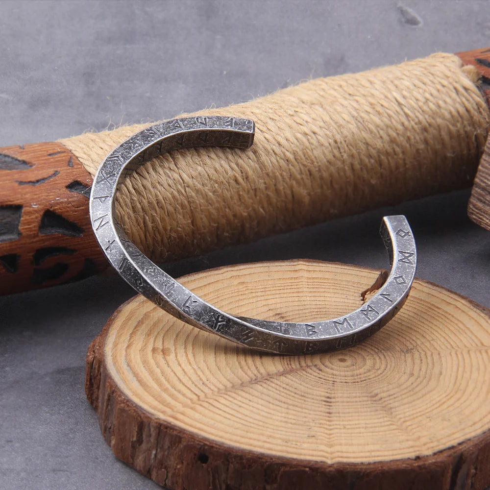 Viking symbol stainless steel rune bracelet