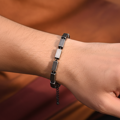 Vintage geometric chain bracelet stainless steel men accessory
